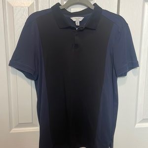 Calvin Klein navy and black polo